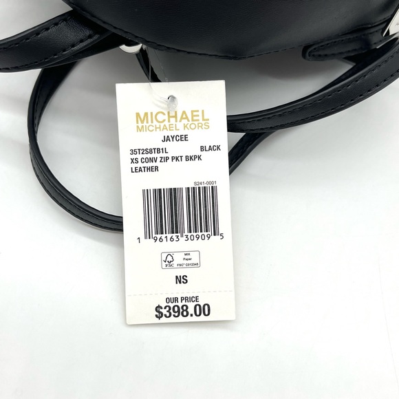 Michael Kors Jaycee Xsmall Convertible Zip Pocket Backpack & Bifold Wallet - Picture 8 of 8